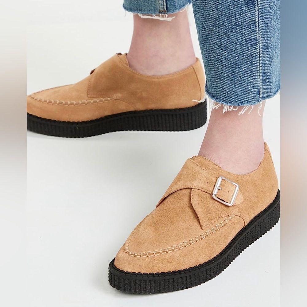 Re/Done NEW Suede platform shoes Size 36